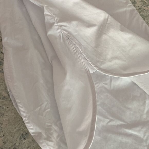 CALIA White Collared Oversized Drop Bottom Shirt/Top - Picture 10 of 11